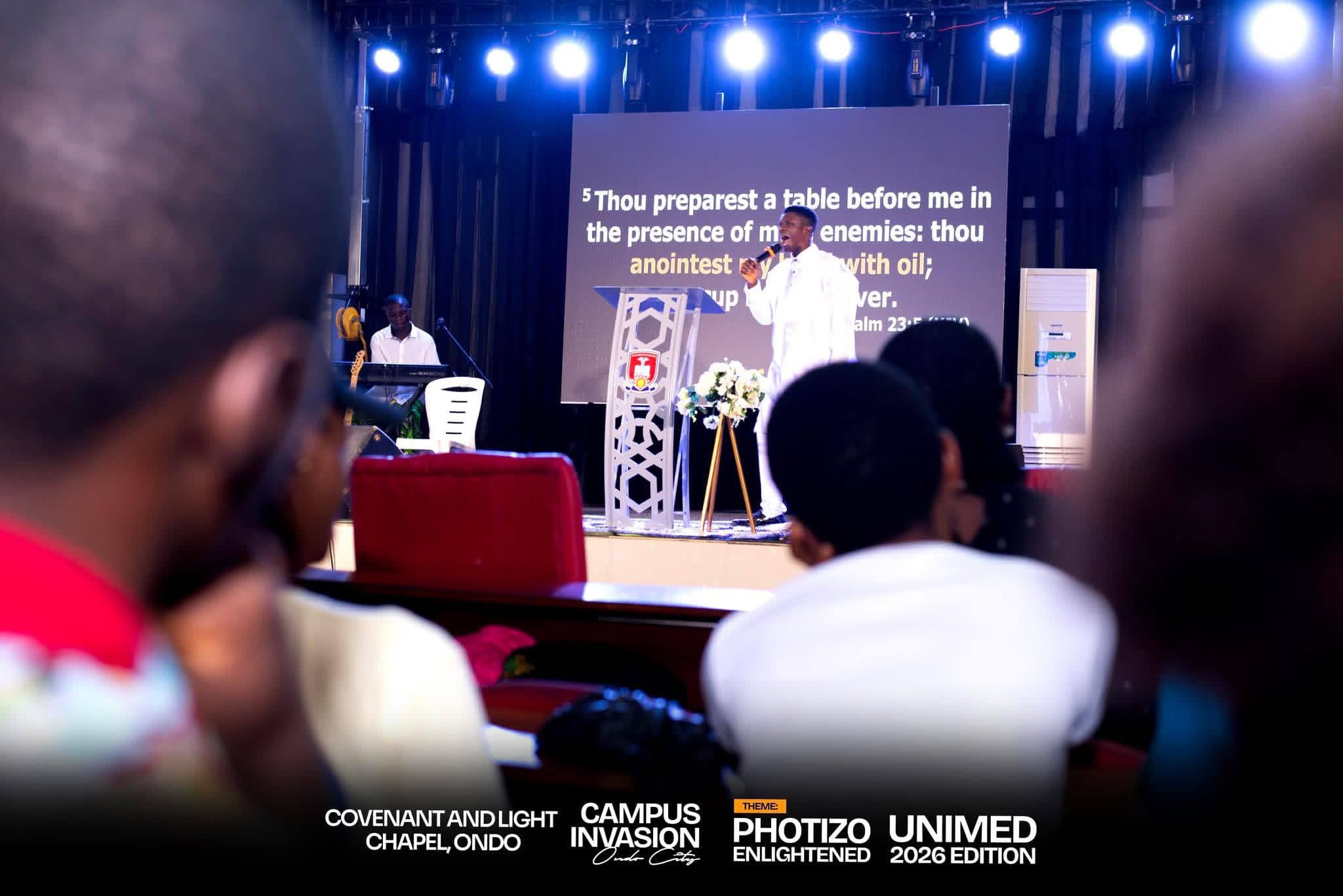 Spirit Philip ministering on stage